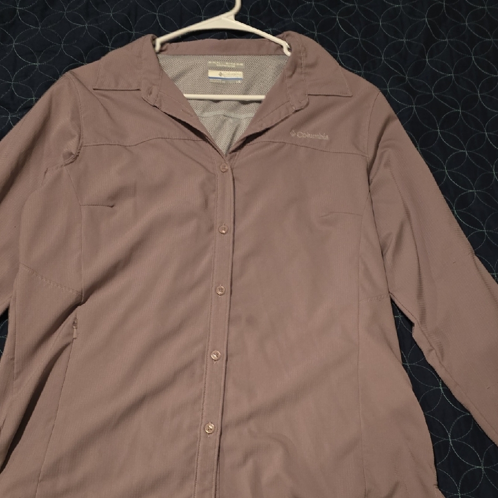 Columbia Dusty Pink Long Sleeve Shirt